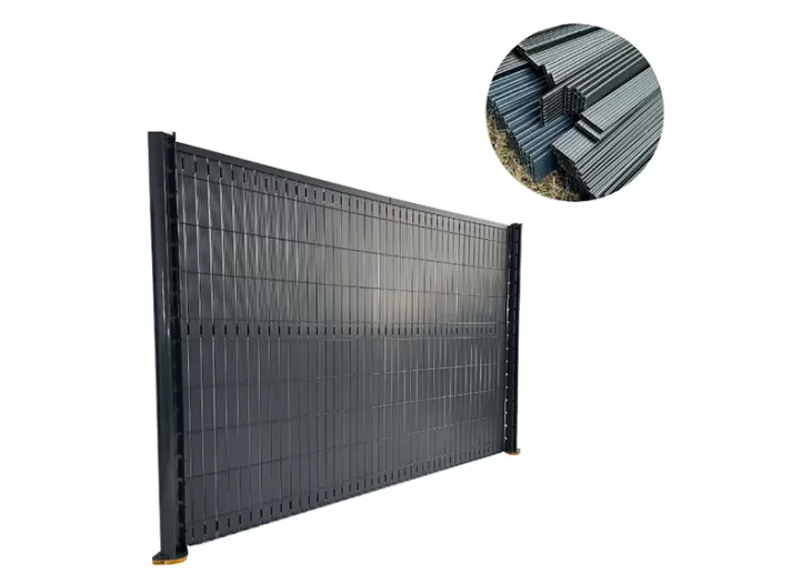 Black Steel Privacy Fence Panels