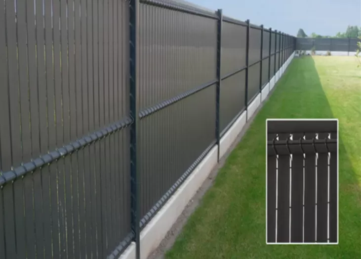 Black Steel Privacy Fence Panels