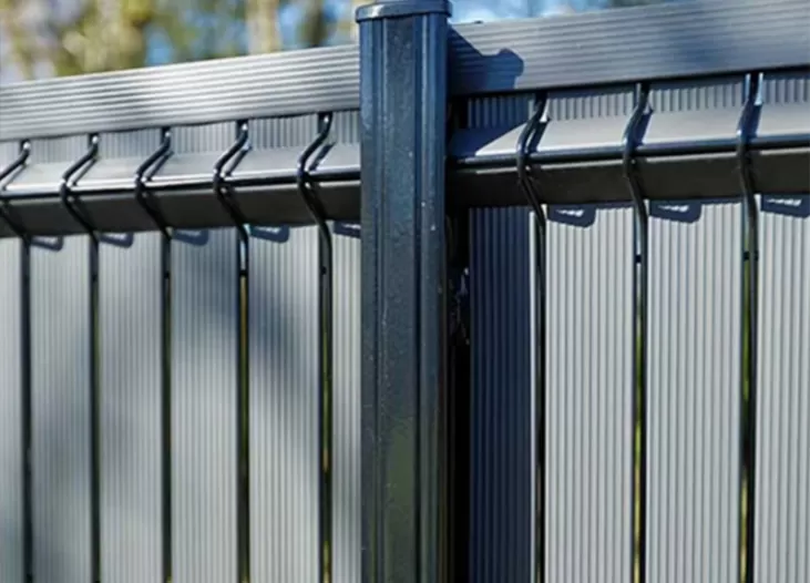 Black Steel Privacy Fence Panels