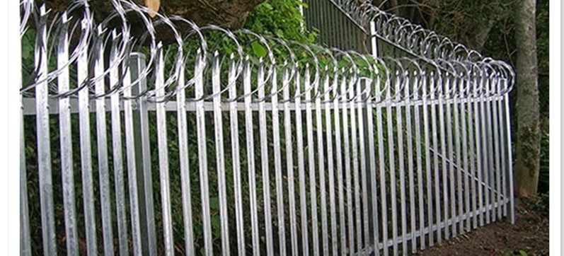 Galvanized Palisade Fence