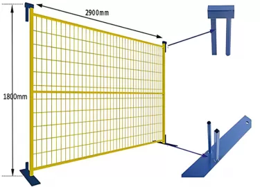 Real-time production of temporary fence