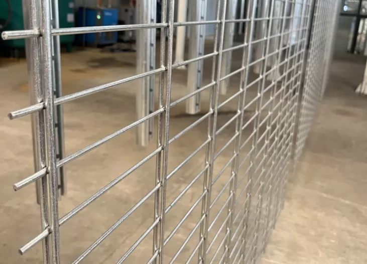 Double Wire Fence with Double Post