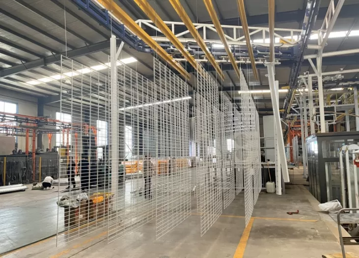 Double Wire Fence with Double Post