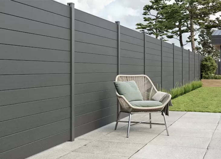 Black Steel Privacy Fence Panels