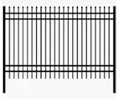 Ornamental picket fence