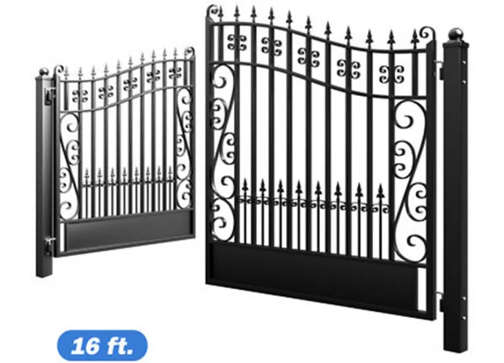 Double Swing Steel Gate