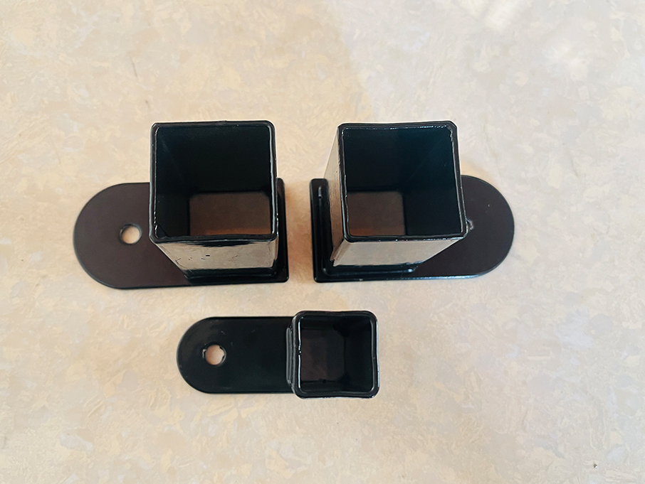 Square tube base flange