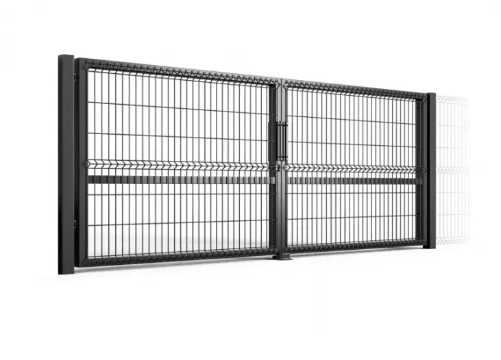 Double Swing Steel Gate