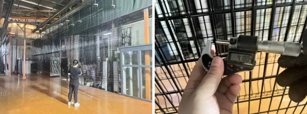 How is the BONKFC 3D mesh fence producted and inspected?cid=3