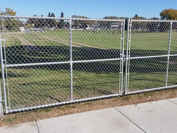 Double Swing Steel Gate