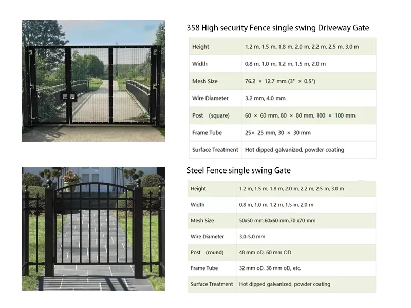 Single Swing Driveway Gate