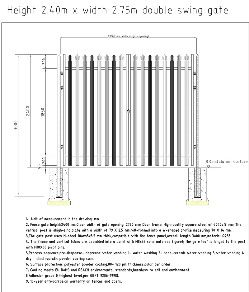 Palisade Fence Supply to the Netherlands